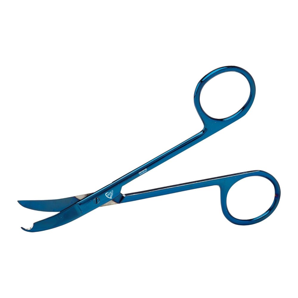 Northbent / Shortbent Stitch Scissors 3 1/2" Blue Coated