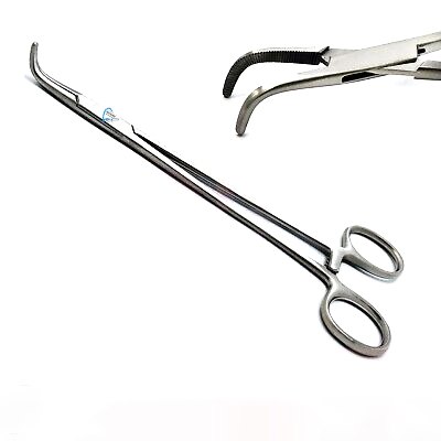 Mixter Hemostatic Forceps 9" Fully Curved Serrated