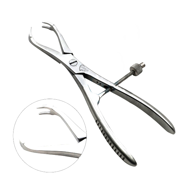 Patella Forceps 7 Sharp Teeth 2x2 With Speedlock Maximum Opening 48mm