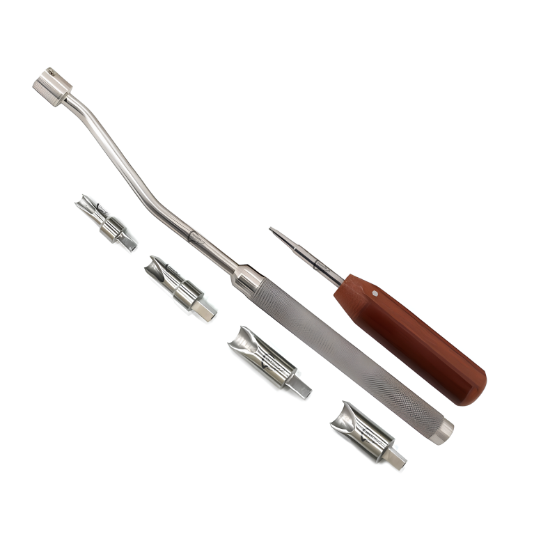 Equine Burges Set With Interchangeable Luxating Elevator Handle and Screwdriver