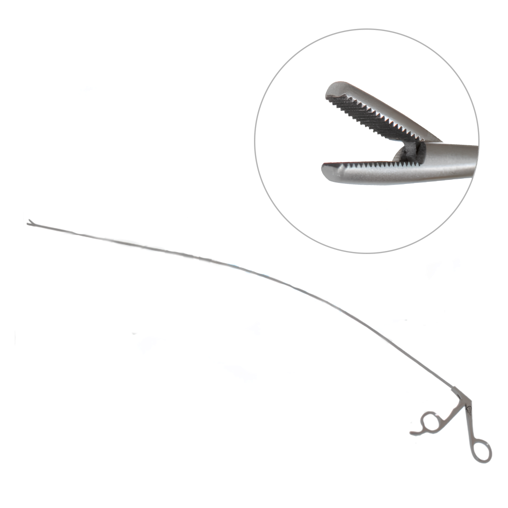 Esophageal Grasping Forceps 30" 4.5mm Serrated Jaw