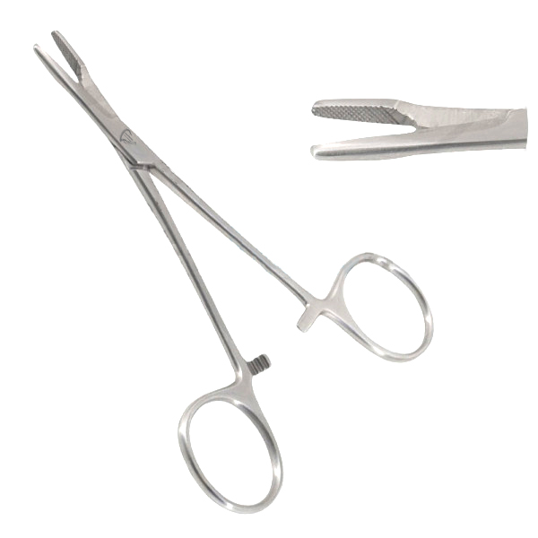 Olsen Hegar Needle Holder Scissors Combination 4 3/4" Delicate Serrated