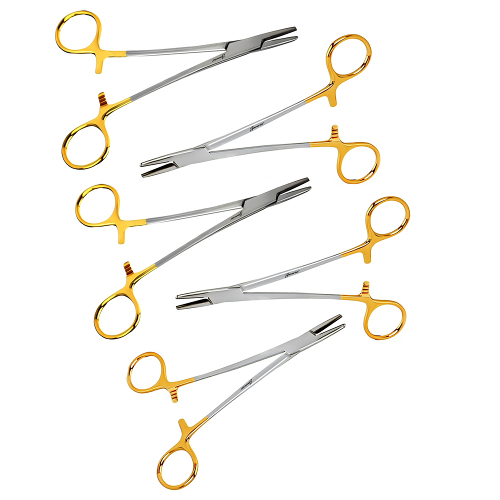 Mayo Hegar Needle Holders Tungsten Carbide Insert Jaws Left Hand