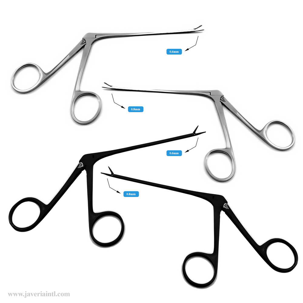 Micro Alligator Ear Forceps Serrated Shaft