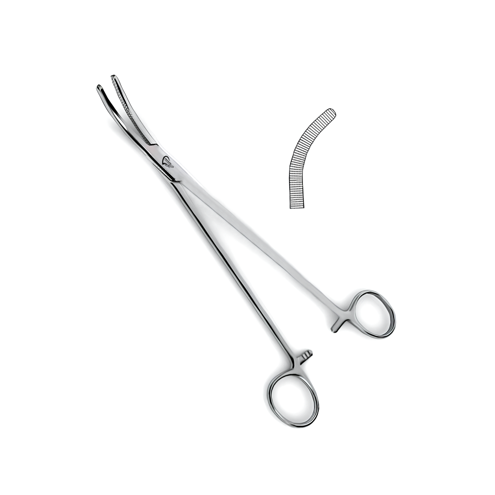 Wertheim Vaginal Forceps Curved 2" Jaws Size 9 3/4"