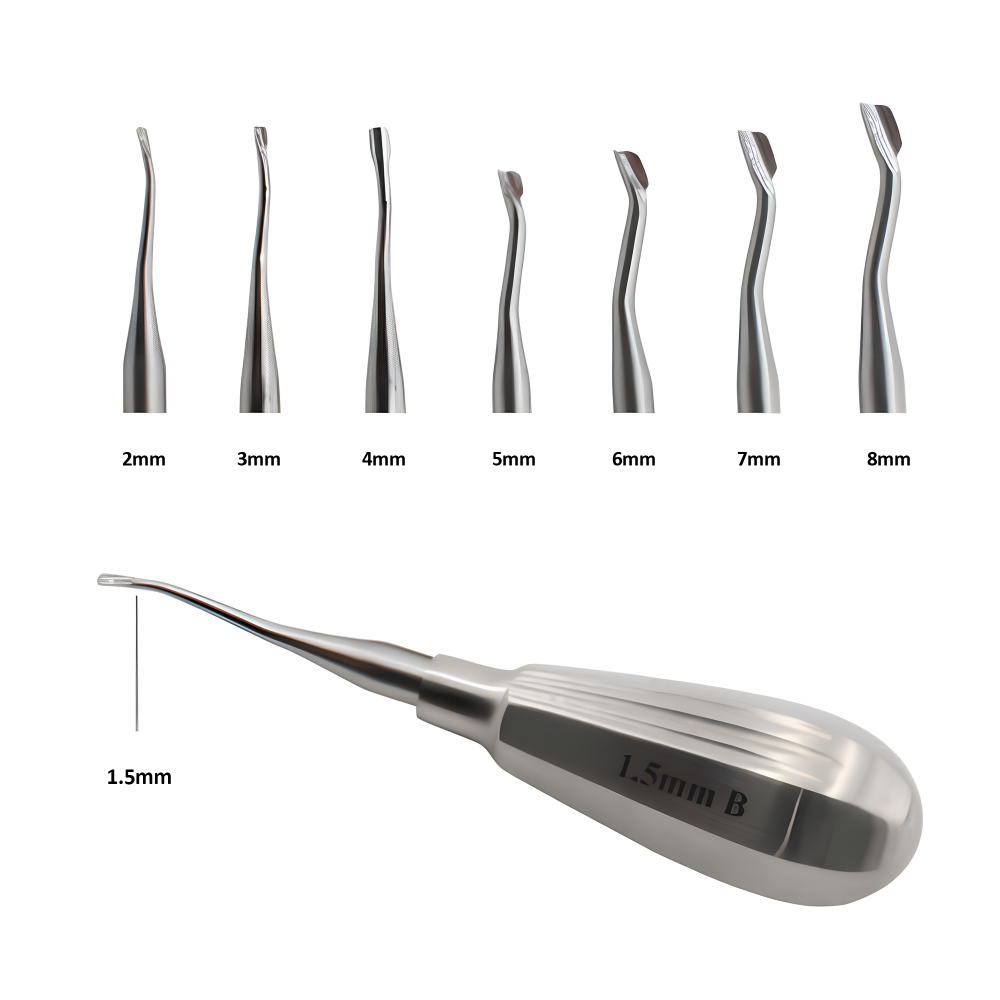 Winged Elevator Short Handle Backward Angle