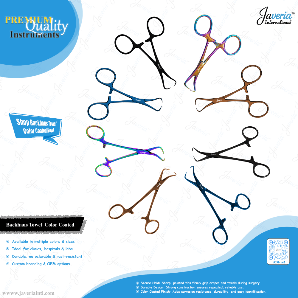 Backhaus Towel Clamps Color Coated