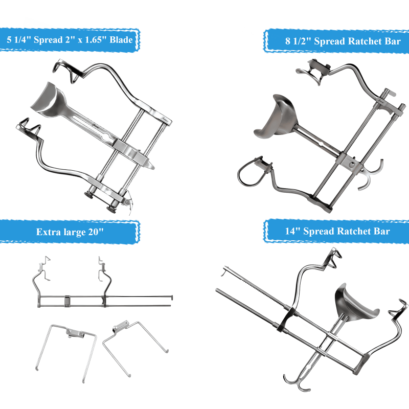 Balfour Abdominal Retractors With Ratchet