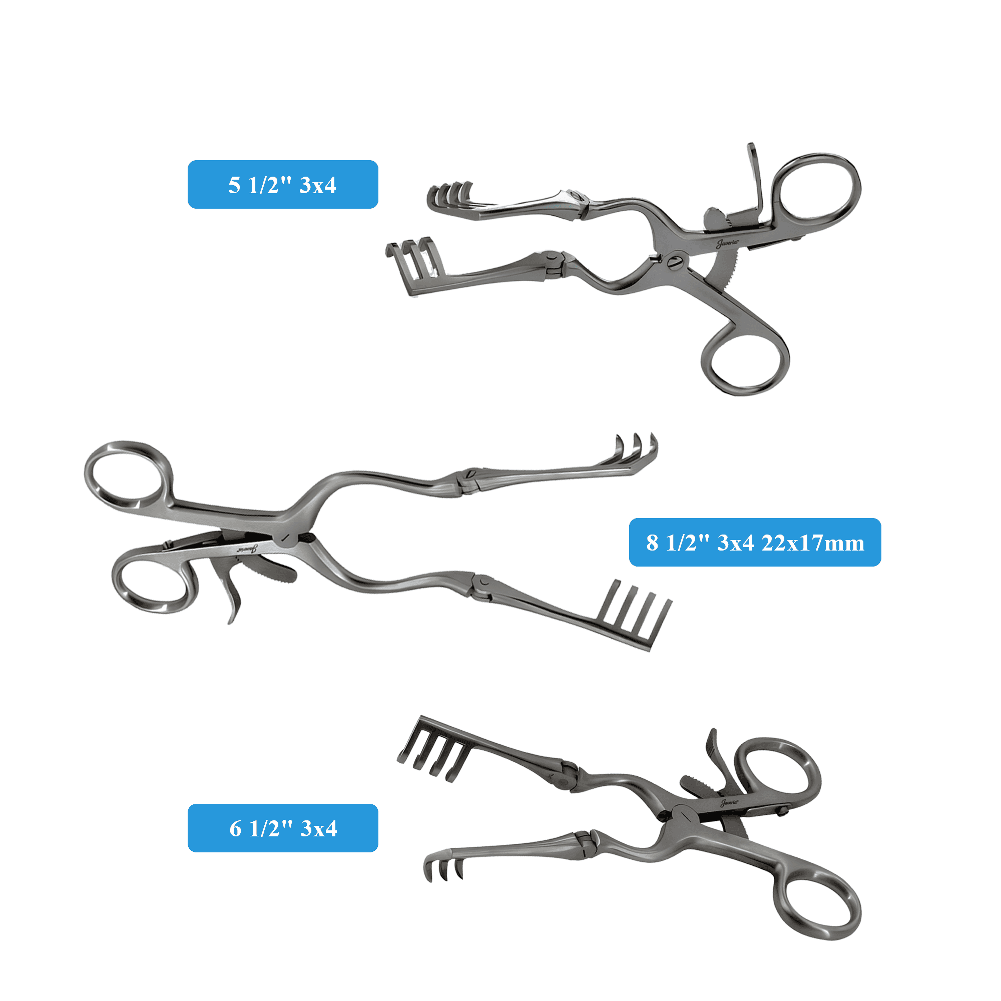 thumbnail image 2 of ODM Beckman-Weitlaner Retractor 8+6 Blunt Surgical Instrument 2 of 6