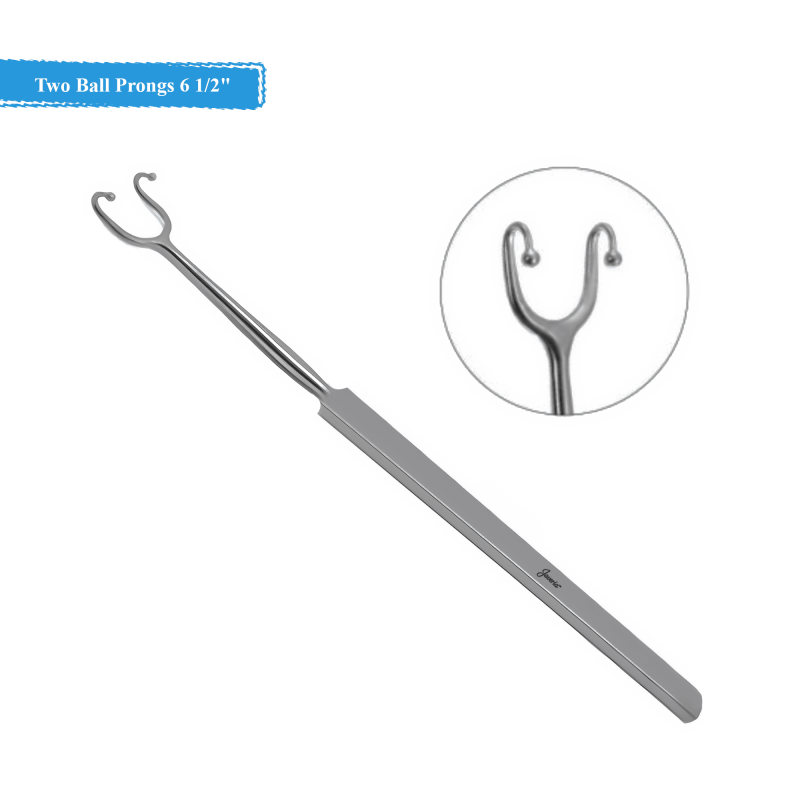 Cottle Ball End Retractor Two Ball Prongs 6 1/2"