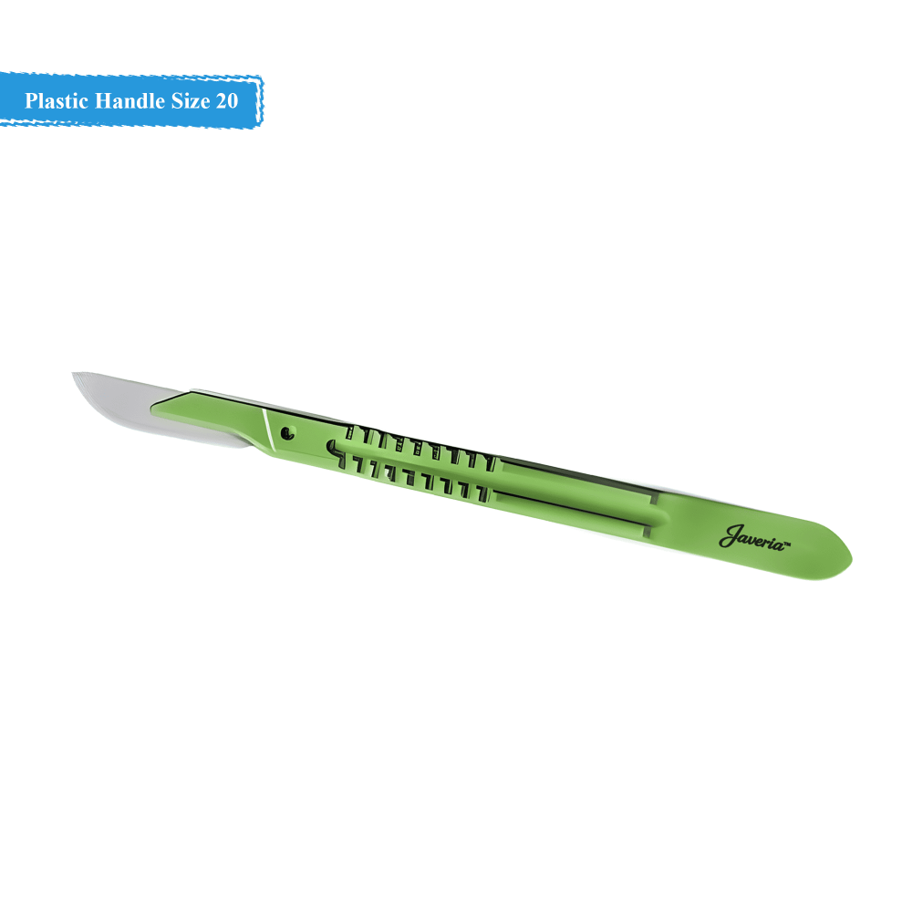 Disposable Scalpels Stainless Steel Blade Plastic Handle Size 20