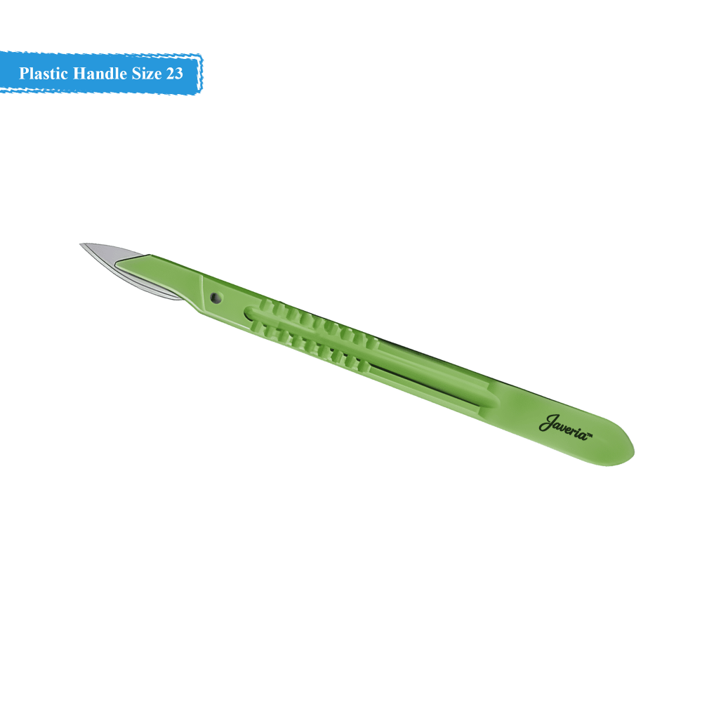 Disposable Scalpels Stainless Steel Blade Plastic Handle Size 23