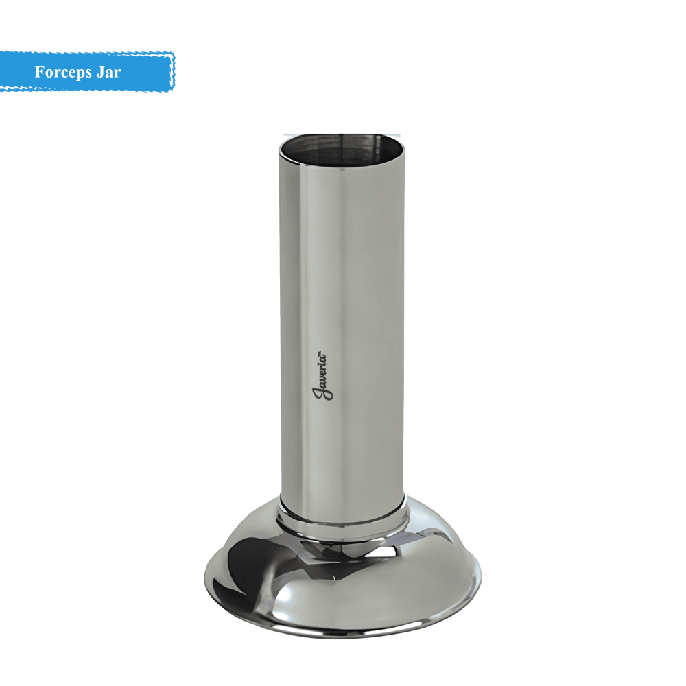 Forceps Jar Size 17.5x5.7cm On 9.2cm Base