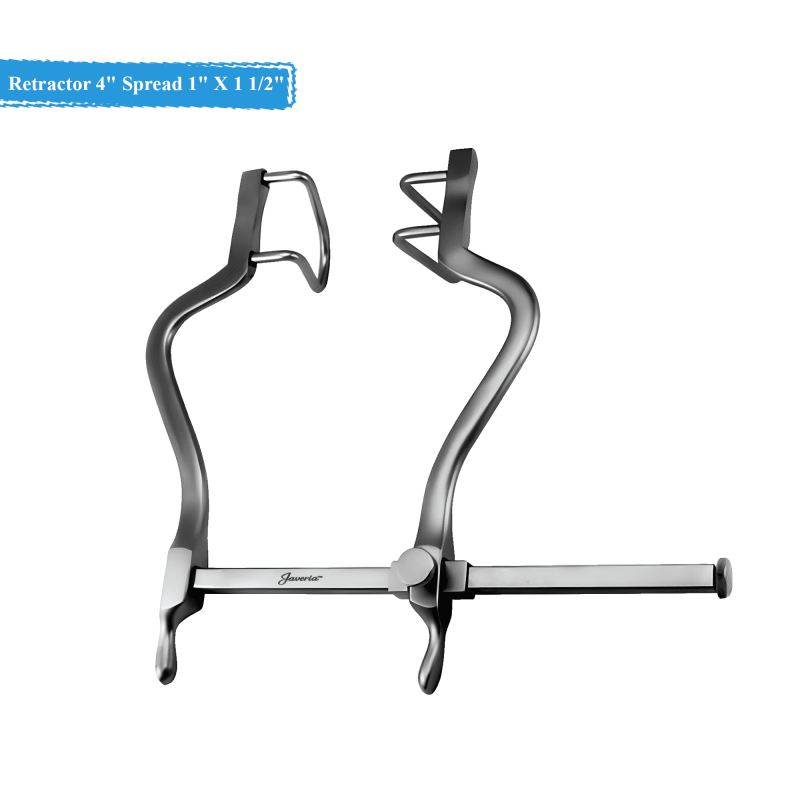 Gosset Retractor 4" Spread 1" X 11/2" Blades