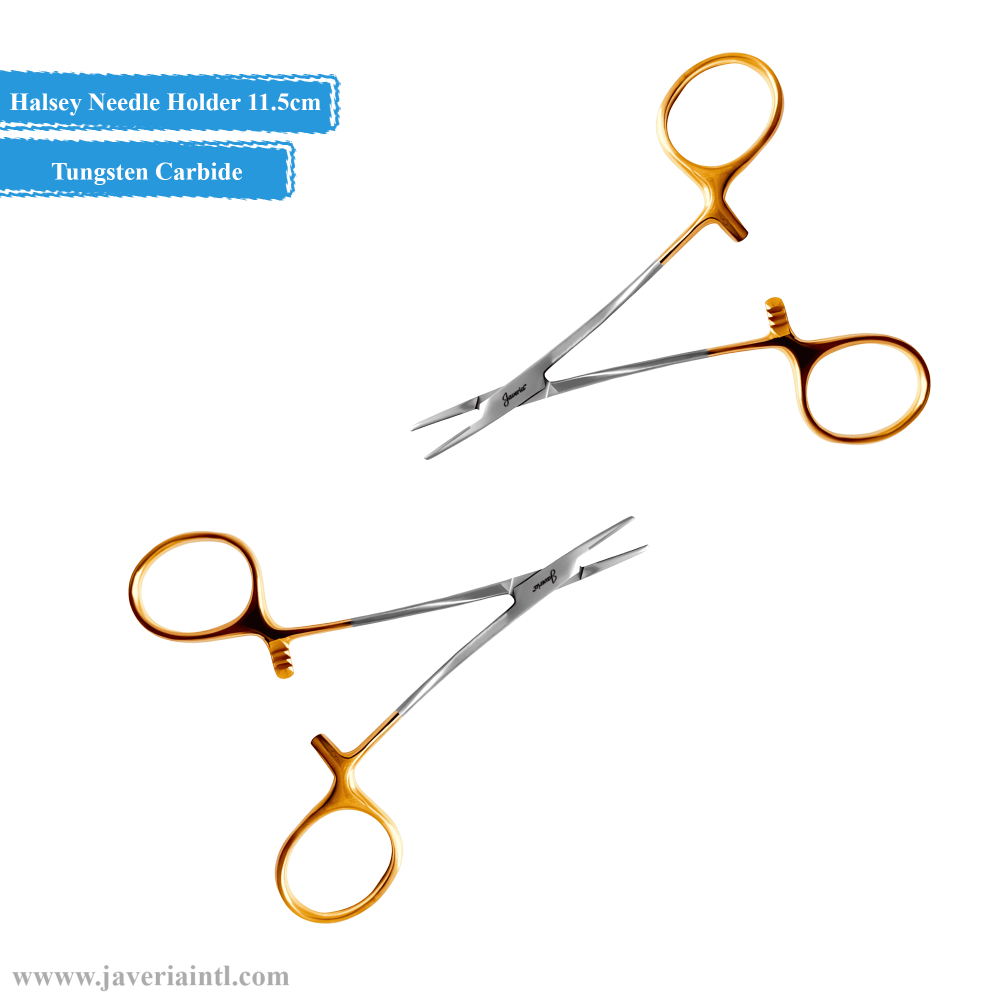 Halsey Needle Holder 11.5cm Tungsten Carbide