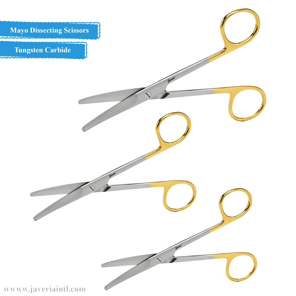 Mayo Dissecting Scissors Tungsten Carbide Curved