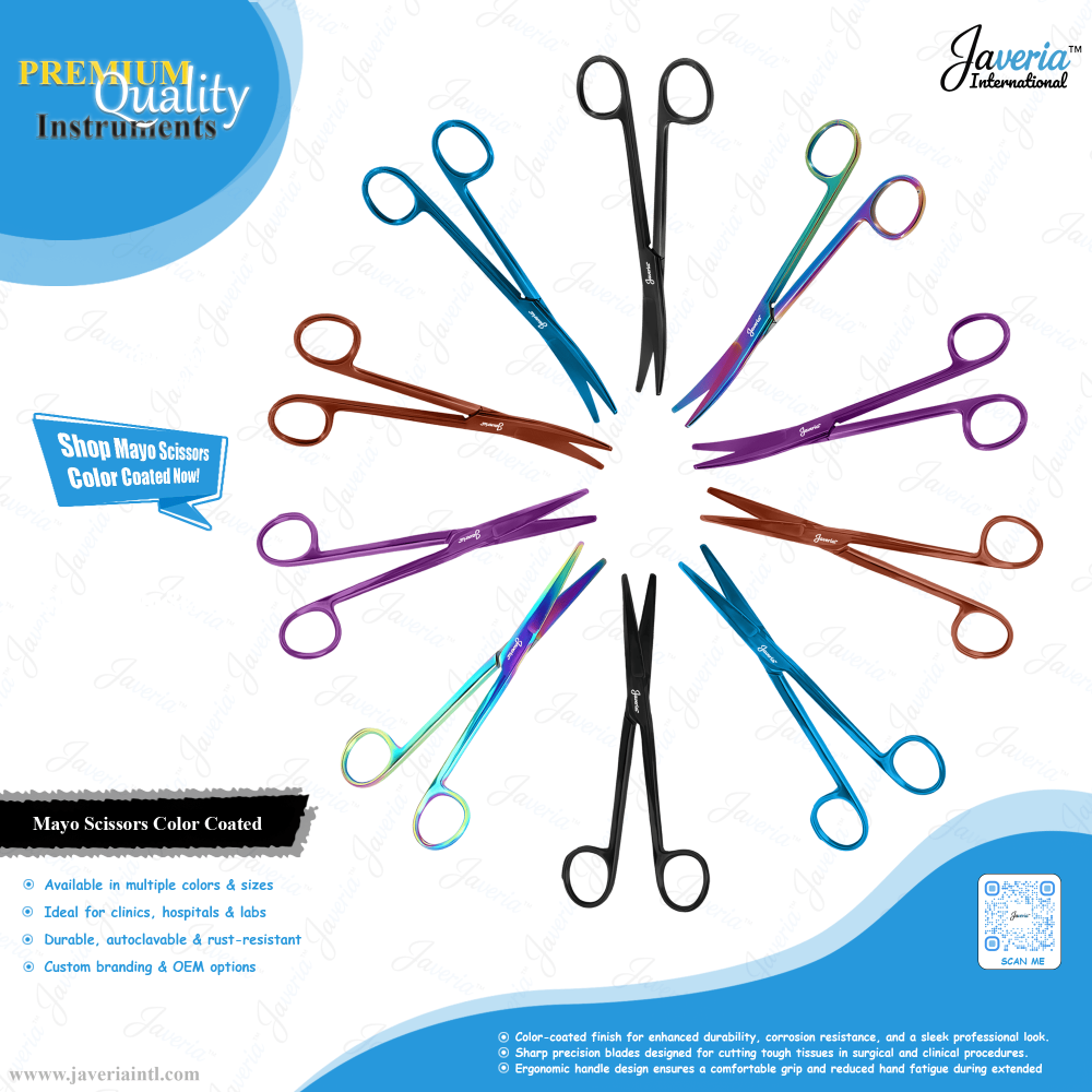 Mayo Scissors - Color Coated