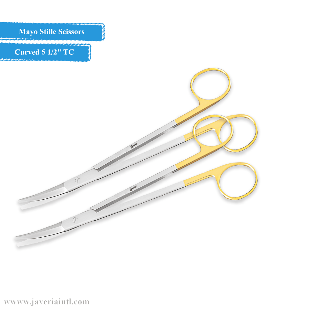 Mayo Stille Scissors Tungsten Carbide Curved
