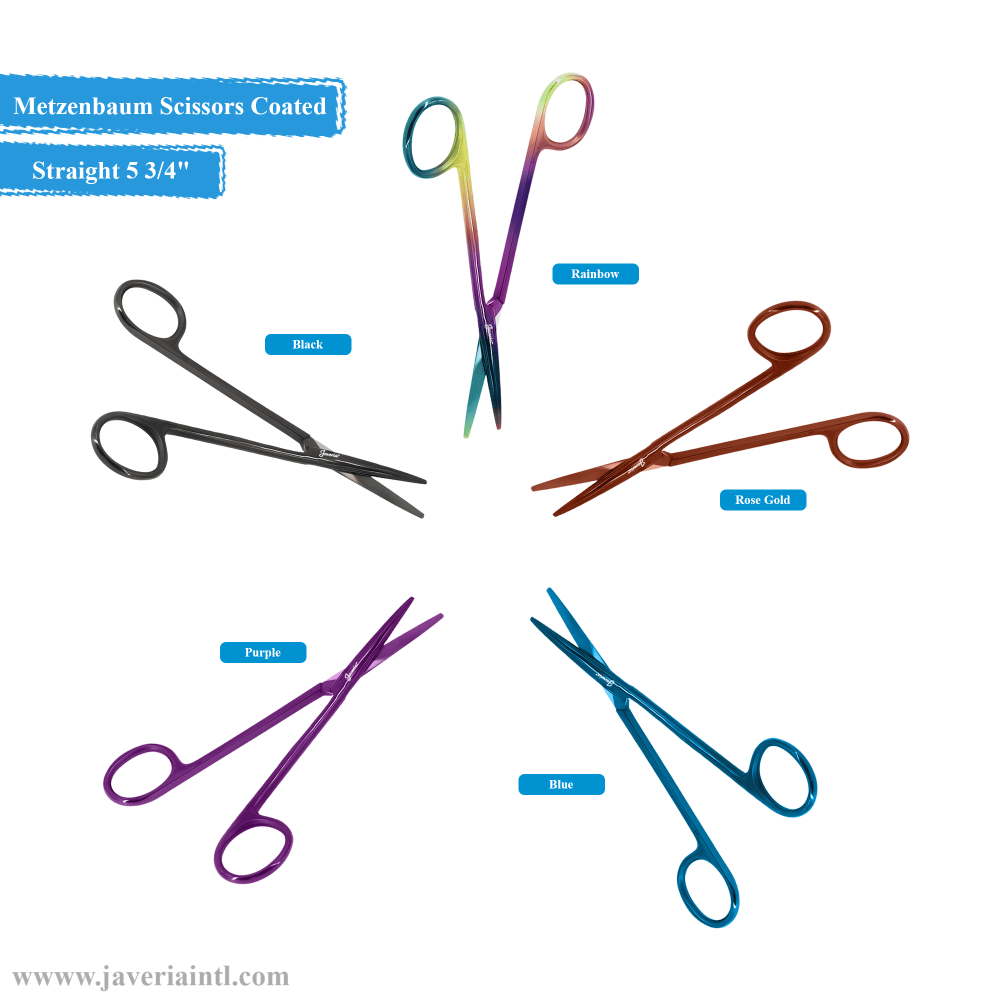 Metzenbaum Dissecting Scissors 5 3/4" Straight Color Coated