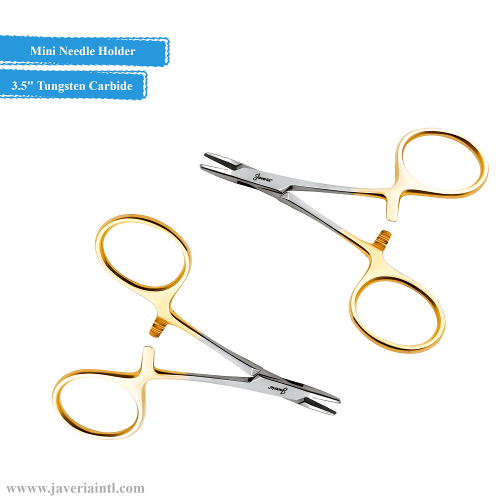 Mini Needle Holder 3.5" Tungsten Carbide