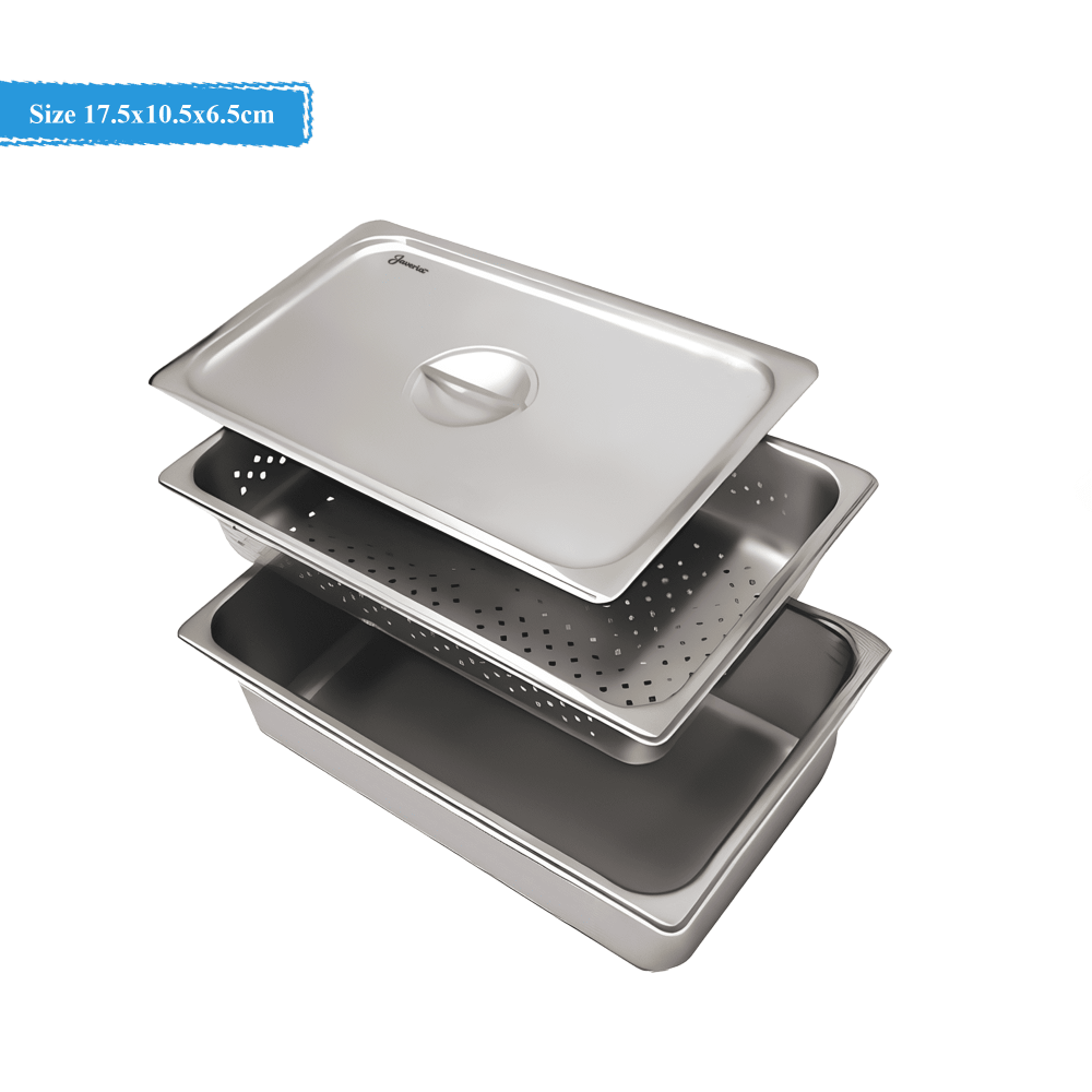 Sterilizing Trays Solid Tray And Cover Size 17.5x10.5x6.5cm