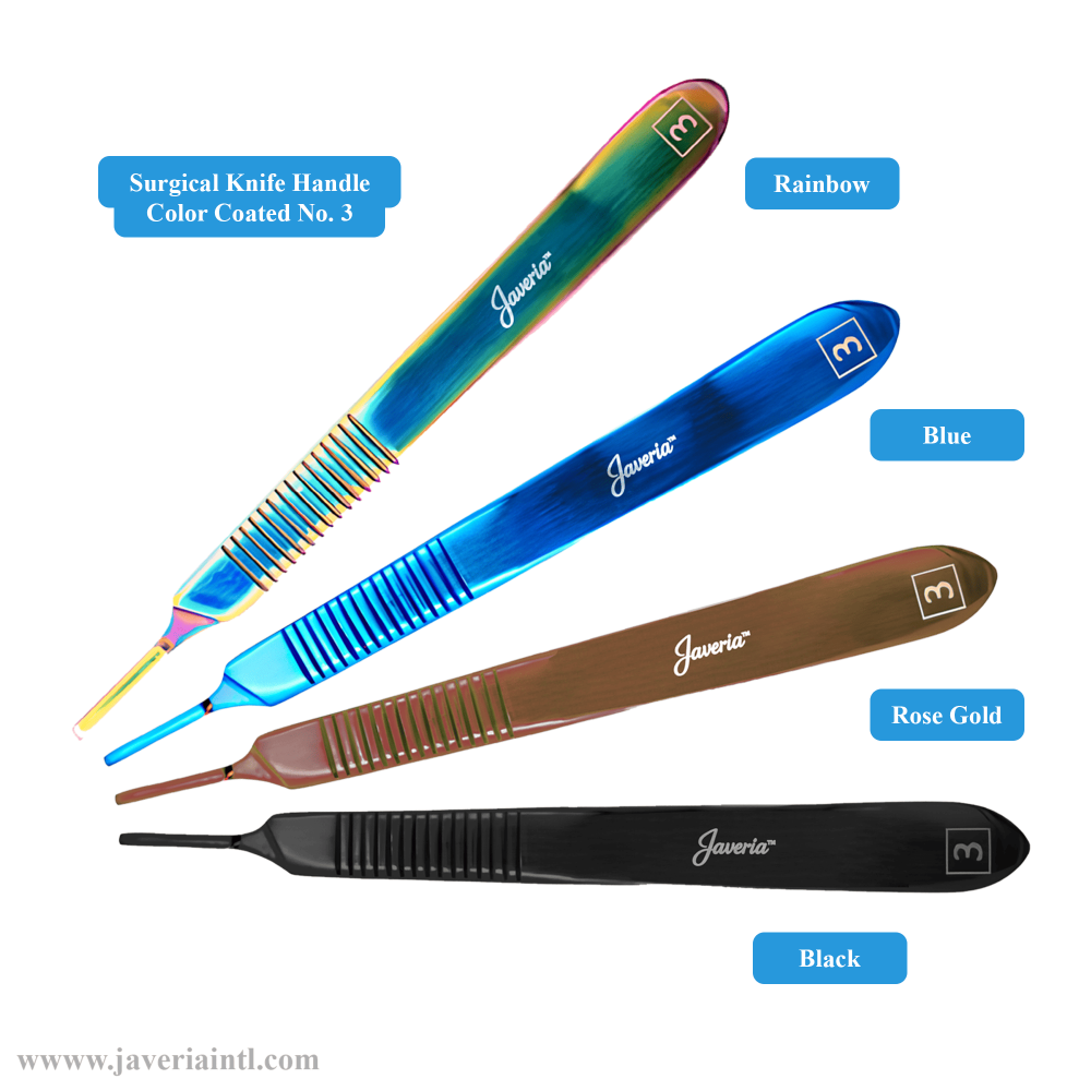 Surgical Knife Handle Color Coated No. 3