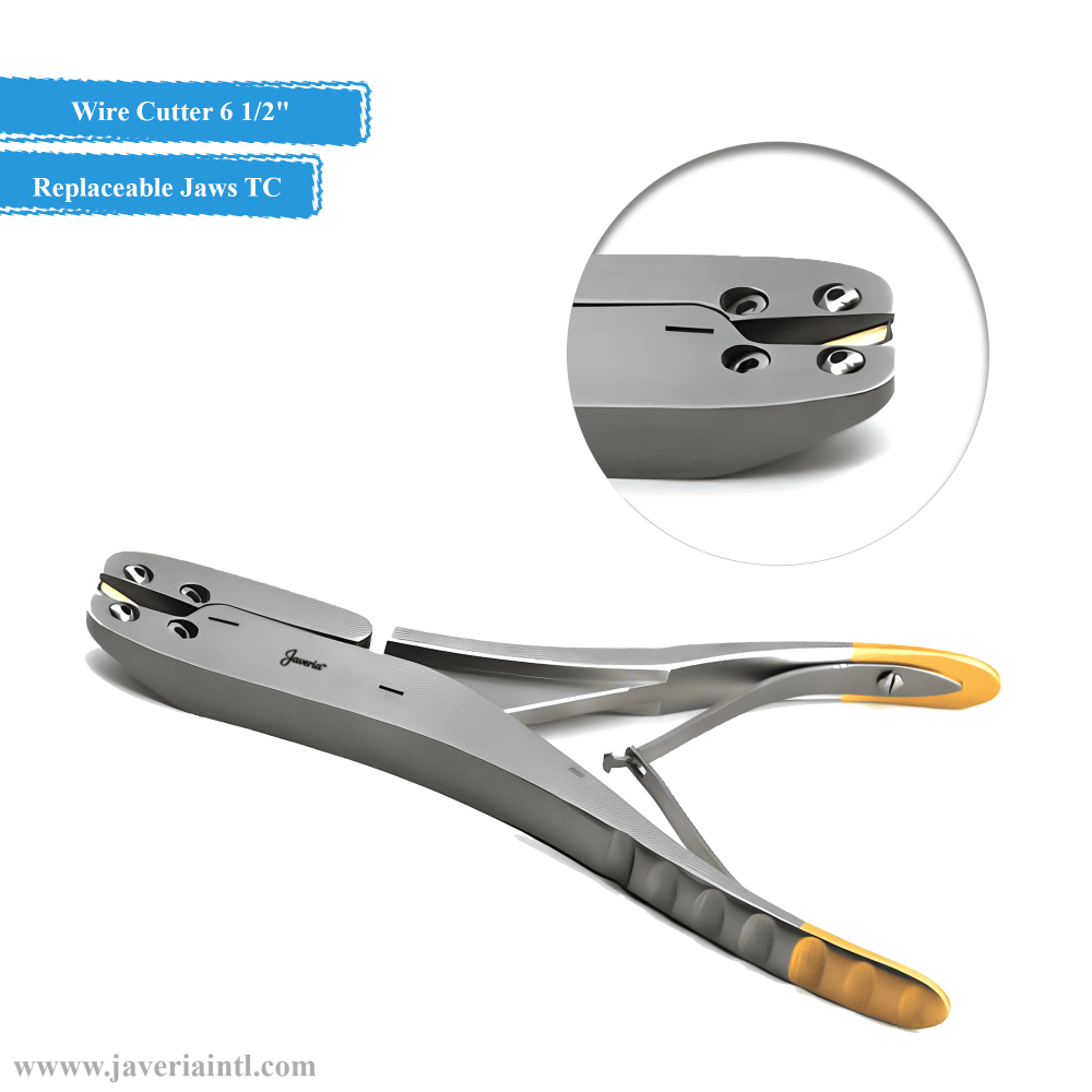 Wire Cutter 6 1/2" Tungsten Carbide Replaceable Jaws
