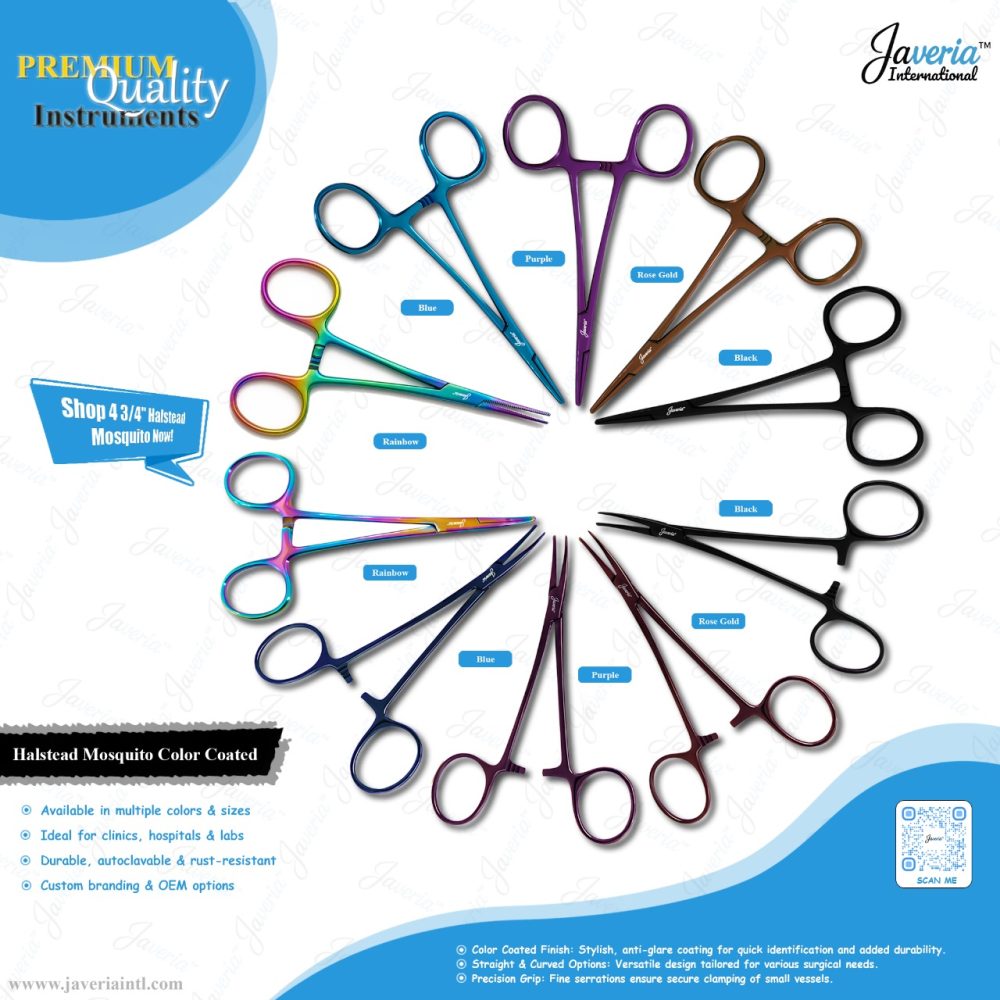 Halsted Mosquito Forceps Color Coated