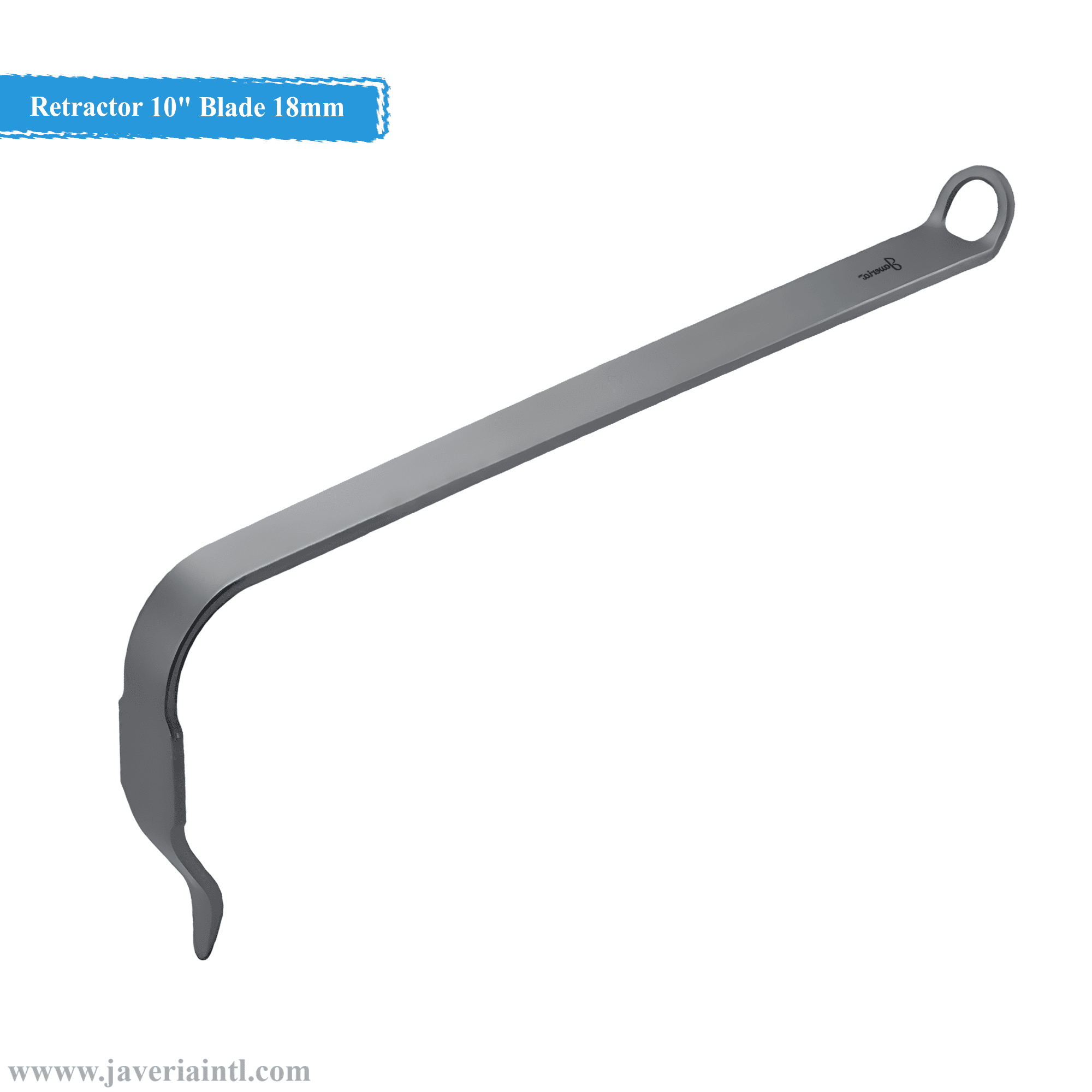 Anterolateral Acetabular Rim Retractor 10" Blade Width 18mm