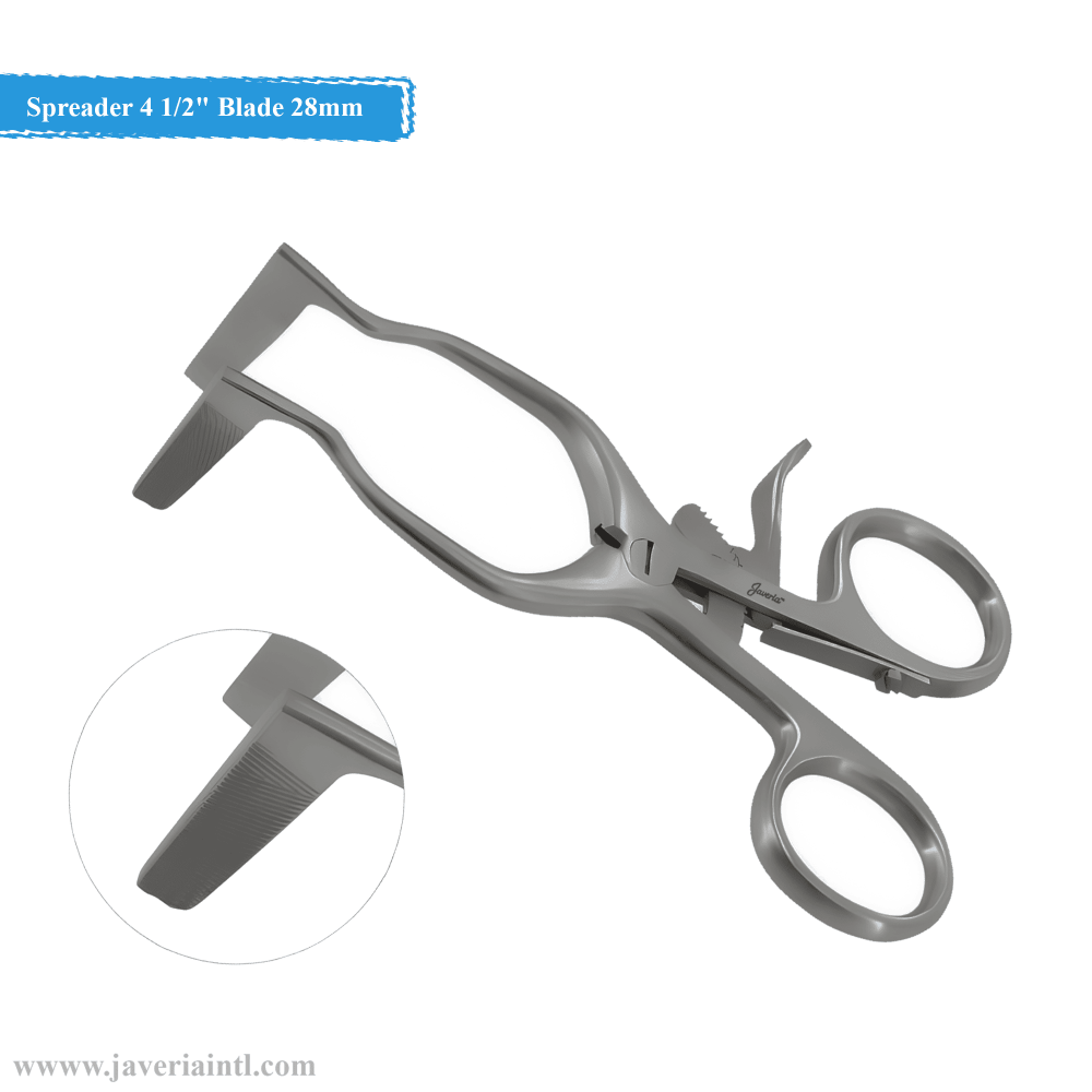 HFD Small Bone Spreader 4 1/2" Self-Retaining Blade 28mm Deep