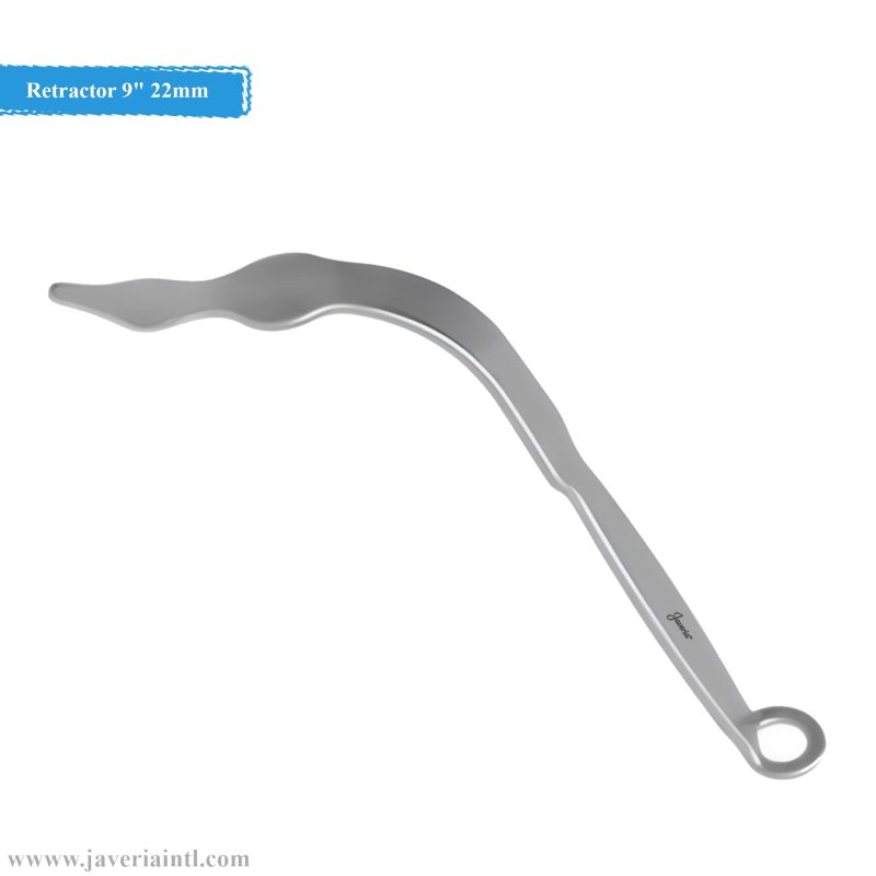 Patella Retractor 9" 22mm Patella Pad Width 16mm Lower Blade