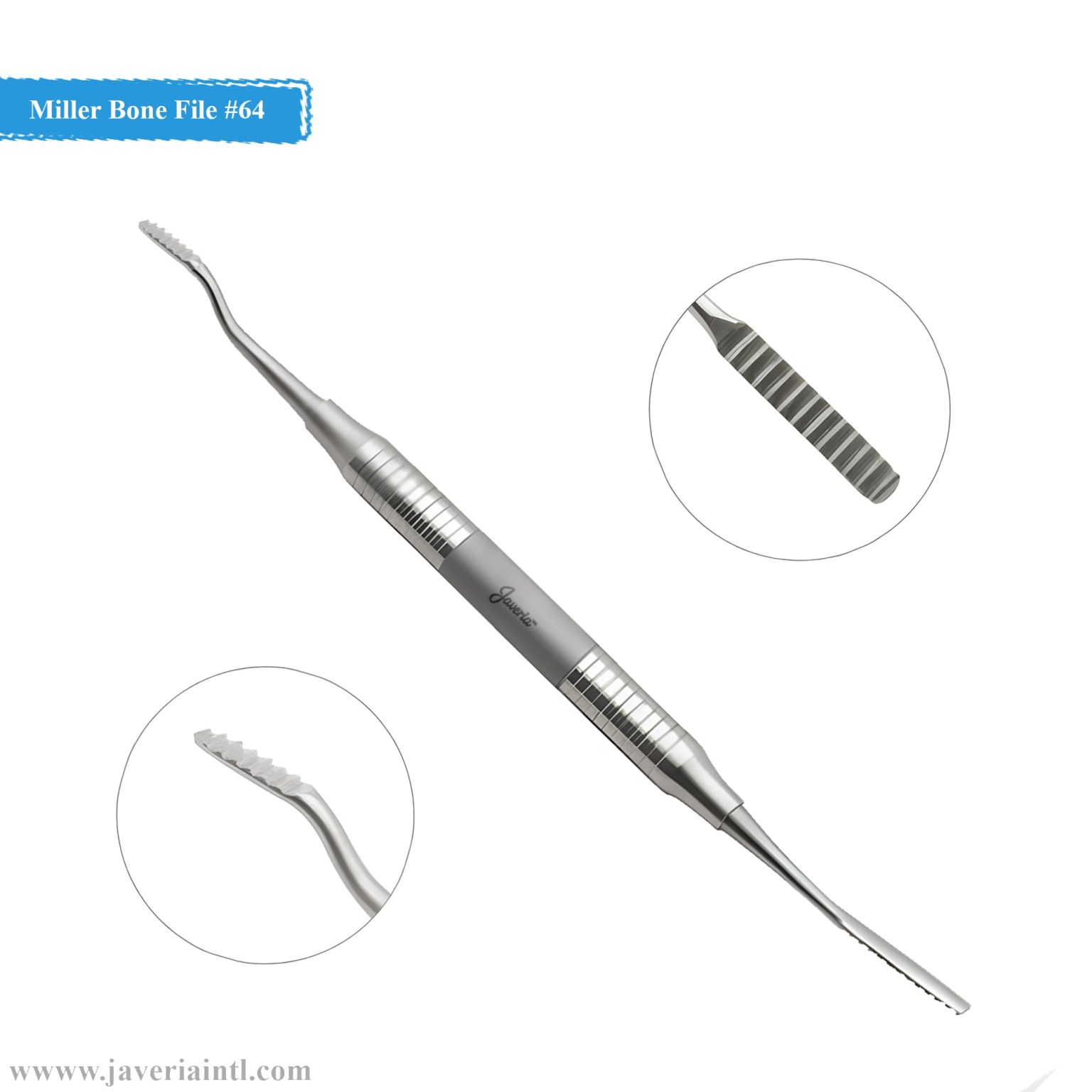 Miller Bone File #64 Double Ended - Orthopedic Reliable Tool