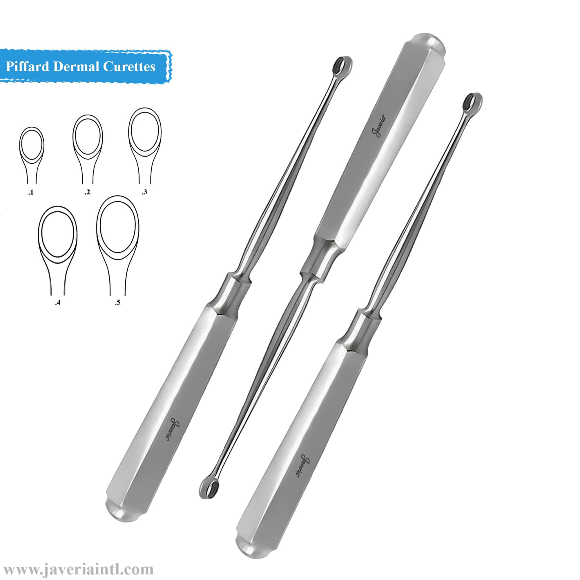 Piffard Dermal Curettes