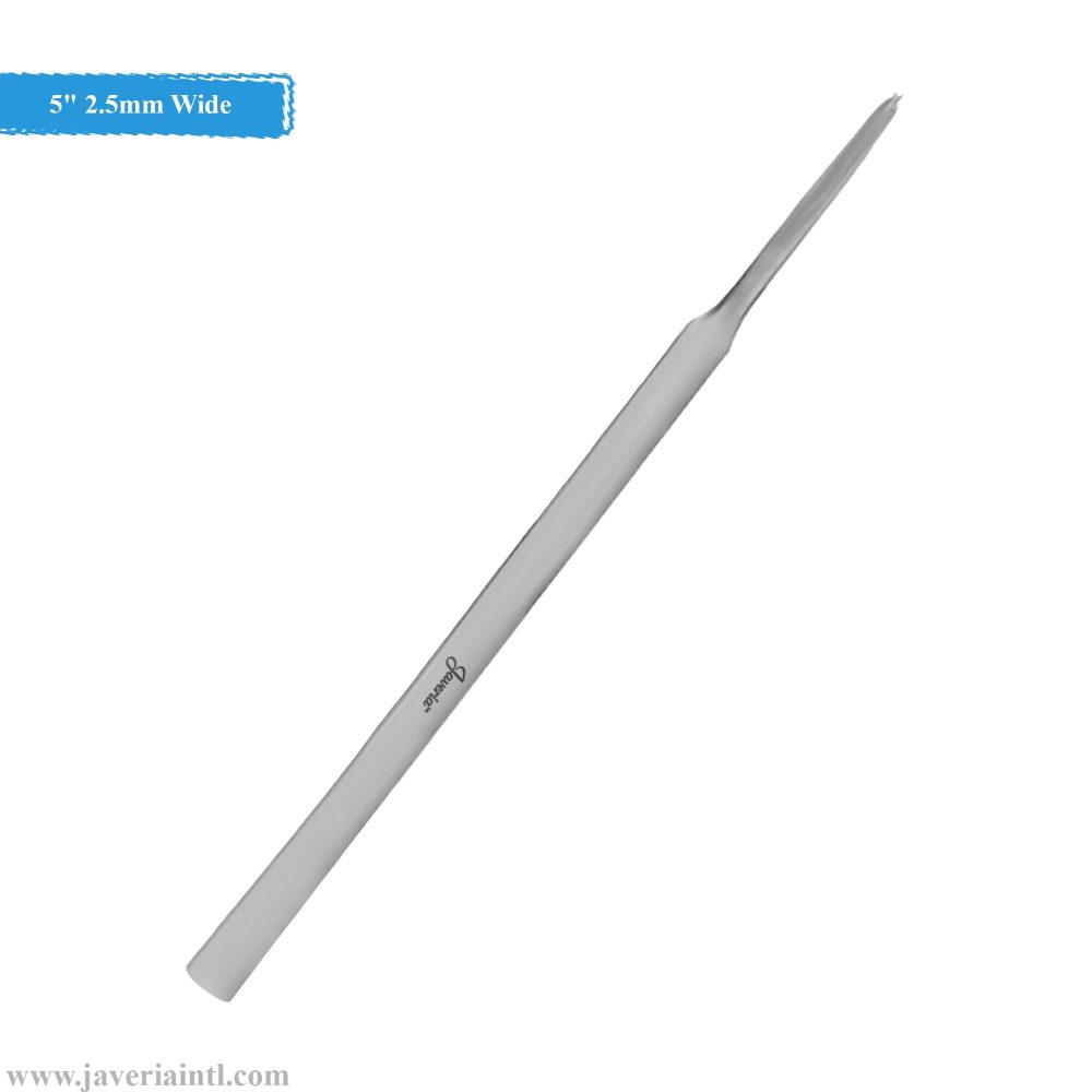 Round Tip Gouge 5" 2.5mm Wide